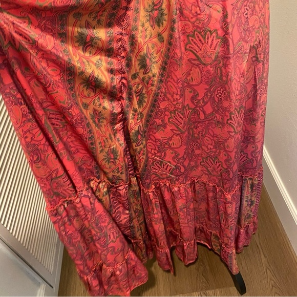 Raga Women’s Passion Struck Halter Maxi Pink Print Dress NWOT small excellent - Picture 9 of 14